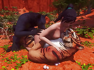 Furry impregnate a Sexy Bitch | Big Cock Monster | 3D Porn Wild Life