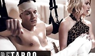 PURE TABOO StepMom Helped Injured Son Pleasure Himself
