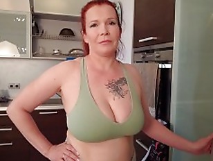 “Why did you take Dad&#’s Viagra, asshole!!!”- Big Tit Step  helps Step Son to Cum