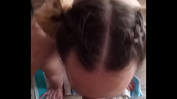 Wife sucks husbands huge cock