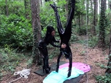 Amateur fetish BDSM action with redhead