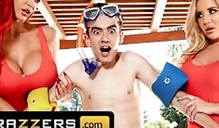 Brazzers – Sexy lifeguards Nicolette Shea & Savannah Bond save a cock