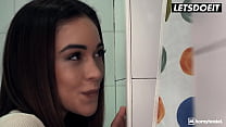 FULL SCENE – Petite Chick Ginebra Bellucci Rammed Deep By Huge BBC In The Hostel Room – LETSDOEIT