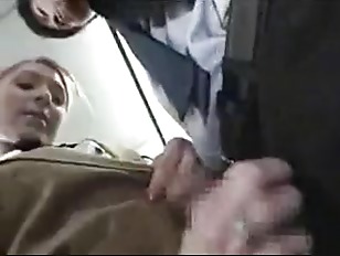 Handjob on Bus