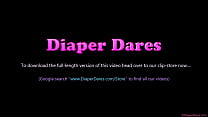 Hot girls wear nappies in public!