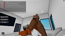 Roblox ebony bitch gets a dick in her pussy for the first time