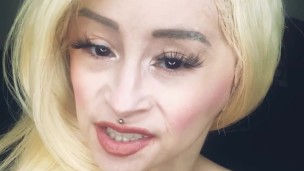 Tiny Texie masturbating fingering her wet pussy