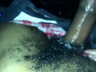 White girl throat slut give sloppy blowjob to BBC in car