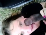 White Mother Enjoying His BBC Outside